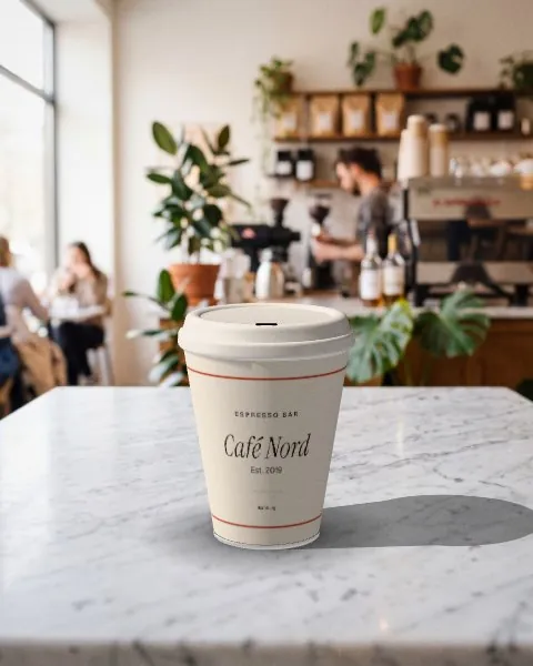 Coffee cup · Café marble mockup