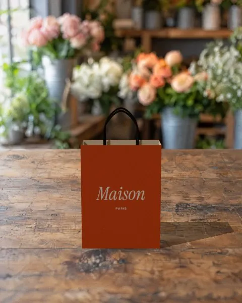 Paper bag · Florist mockup