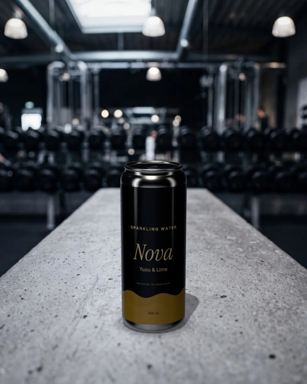Slim can · Gym mockup