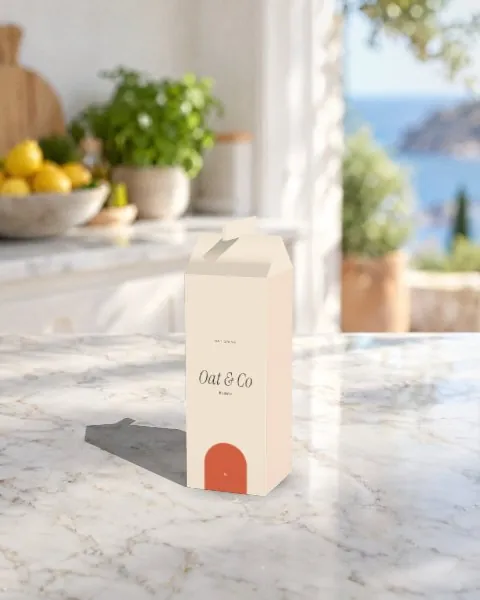 Drink carton · Lemon kitchen mockup