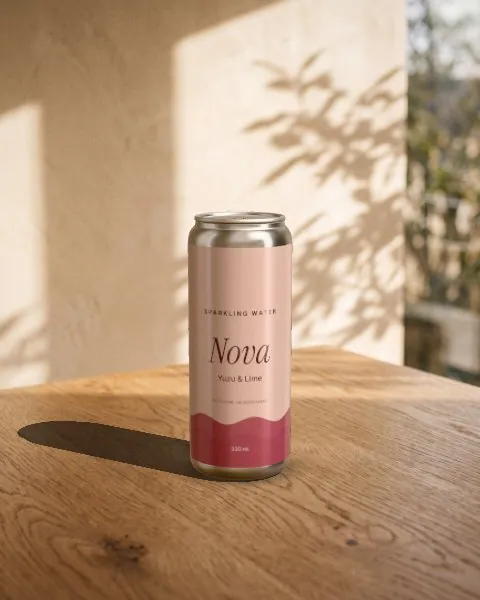 Slim can · Oak in the sun mockup