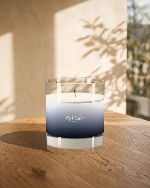 Scented candle · Oak in the sun mockup