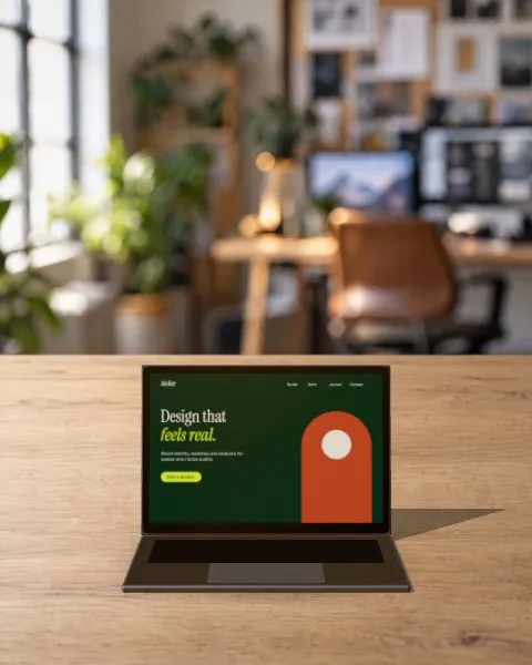 Laptop · Studio office mockup