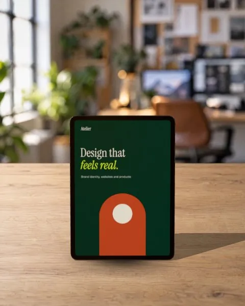 Tablet · Studio office mockup