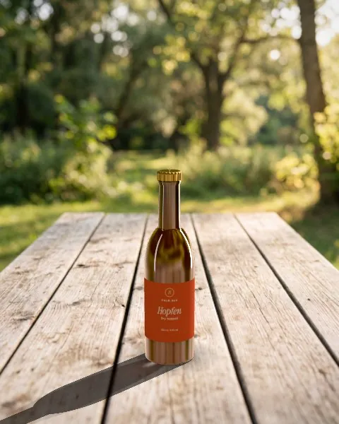 Beer bottle · Park picnic mockup
