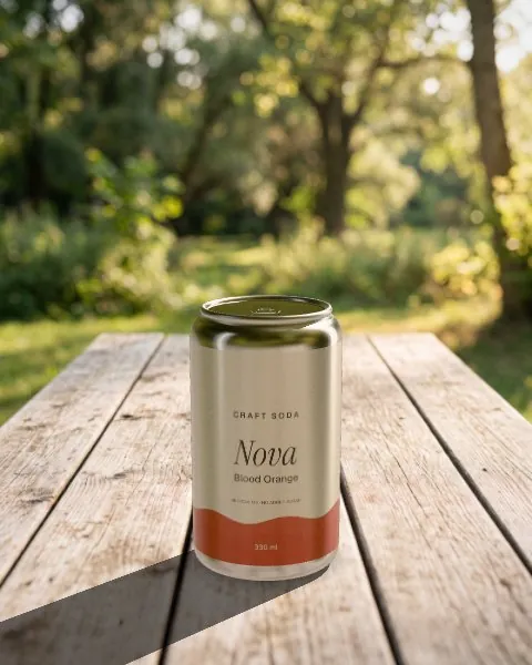Can · Park picnic mockup
