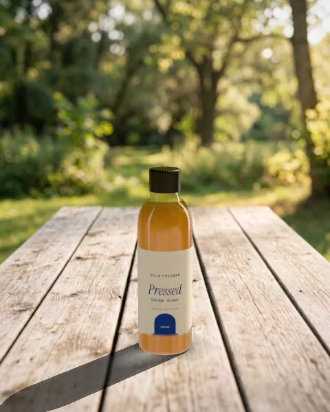 Juice bottle · Park picnic mockup