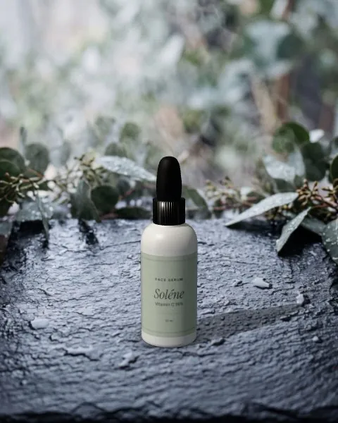 Serum bottle · Spa slate mockup