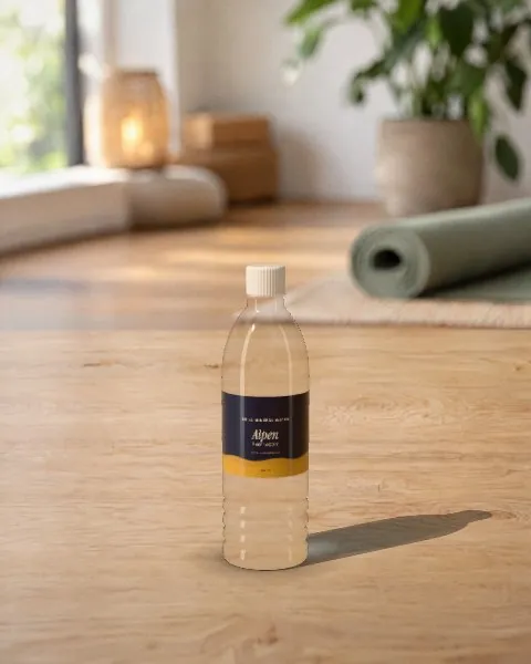 Water bottle · Yoga studio mockup