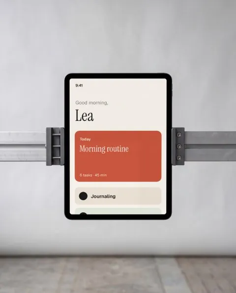 Tablet on a crossbar mockup