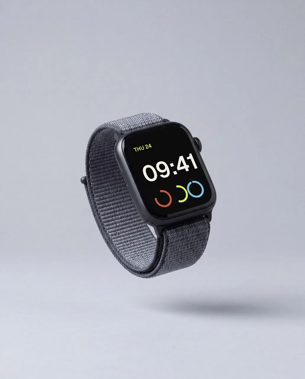 Floating smartwatch mockup