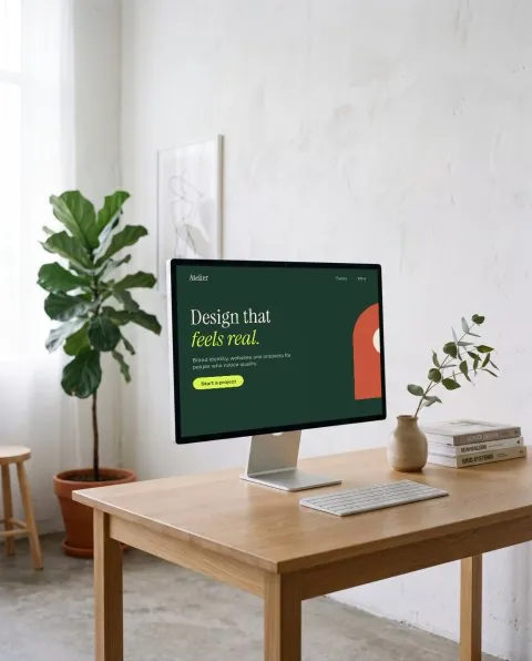 Studio: monitor mockup